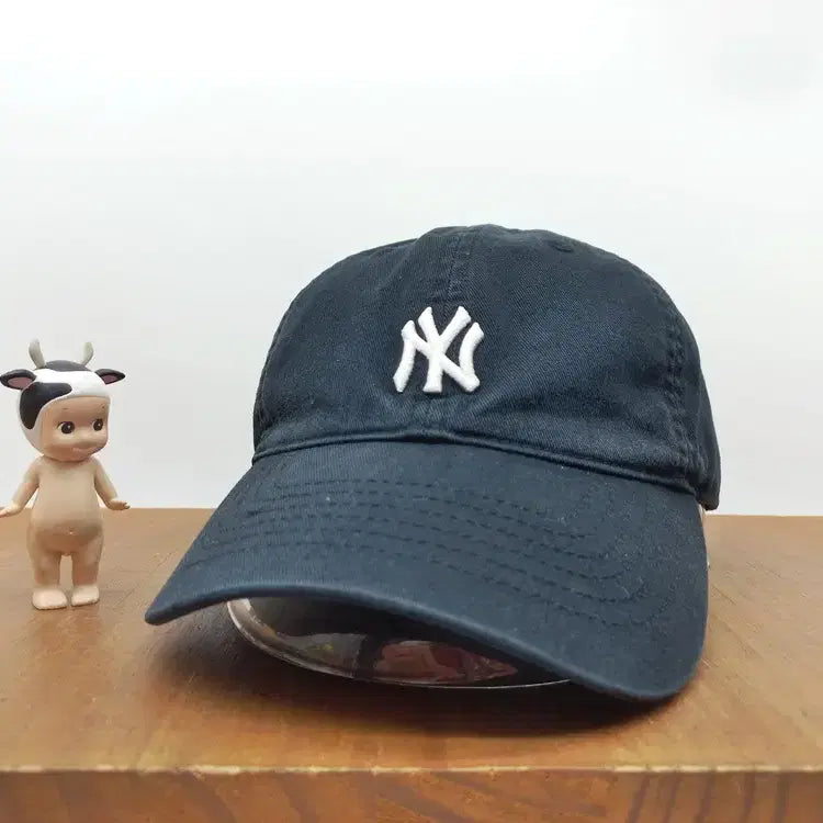 [BUNJANG] MLB New York Yankees NY Embroidery Black Baseball Cap / MLB 볼캡 모자 뉴용양키스 NY 자수 블랙