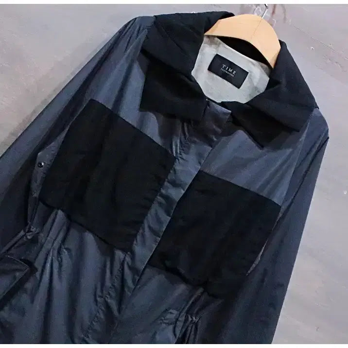 [BUNJANG] Time Waist String Windbreaker Safari Coat Women's / 타임 허리 스트링 바람막이 사파리 코트 (여성55/82-94-160)