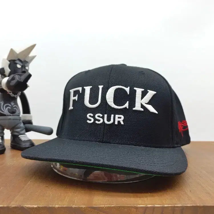 [BUNJANG] SSUR New York "FUCK" Snapback Hat Black / FUCK 힙합 스트릿 스냅백 모자 SSUR New York 블랙