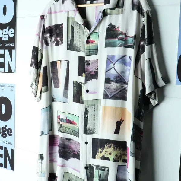 [BUNJANG] Nova Boundaries Short Sleeve Shirt Men's Size 2XL-4XL / (2XL-4XL) 노바운더리스 반팔셔츠 남방 USA 올드카-H34063