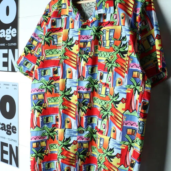 [BUNJANG] Tucan Dance Short Sleeve Shirt / (M-XL) 투칸댄스 반팔셔츠 남방 90S 년대 USA-H34064
