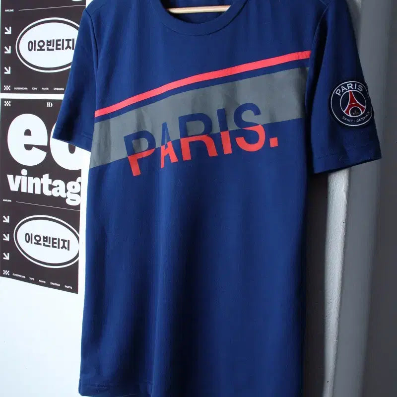 [BUNJANG] Brand Vintage Half-Sleeve T-Shirt Paris Saint-Germain Big Logo / (M-L) 브랜드빈티지 반팔 티셔츠 파리생제르망 빅로고-H34073