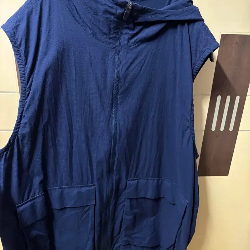 [BUNJANG] COS Hooded Vest Navy M / 코스 COS 후드 베스트 네이비 M