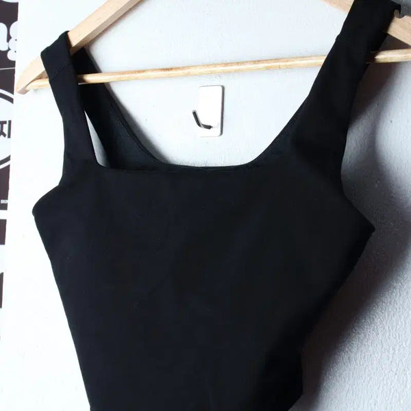 [BUNJANG] Xexymix Short Sleeve T-shirt (Black - H34077) / W(M) 젝시미스 반팔 티셔츠 기능성 민소매 크롭 블랙-H34077