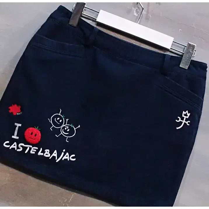 [BUNJANG] Castelbajac Golf Stretch Cotton Currot Skirt (Women's 70) / 까스텔바작 골프 스트레치 코튼 큐롯 스커트 (여성70)