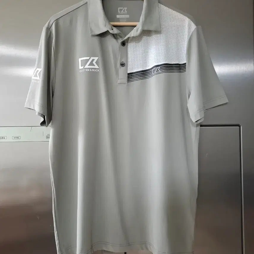 [BUNJANG] Cutter & Buck Golf Wear Short Sleeve Polo Shirt Grey / 커터앤벅 골프웨어 반팔 카라티 셔츠 그레이