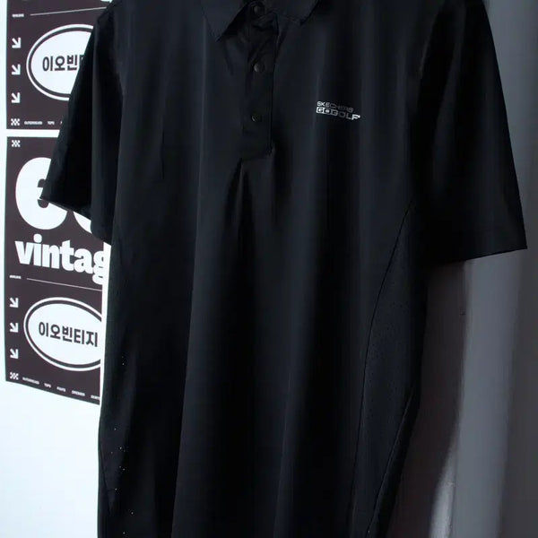 [BUNJANG] Skechers Performance Short Sleeve Polo T-Shirt - Black (L-XL) / (L-XL) 스케쳐스 반팔 카라 티셔츠 골프 기능성 블랙-H34087