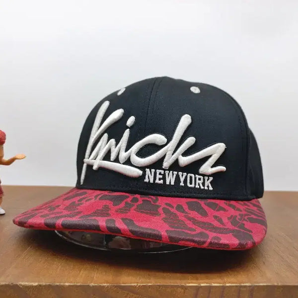 [BUNJANG] NBA New York Knicks Leopard Black Snapback Hat / NBA 힙합 스냅백 모자 뉴욕 닉스 레오파드 블랙