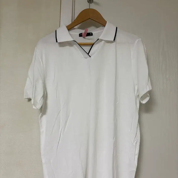 [BUNJANG] MIXXO Men's Short Sleeve Shirt - White/Black / 미쏘 반팔 셔츠 (남성L)