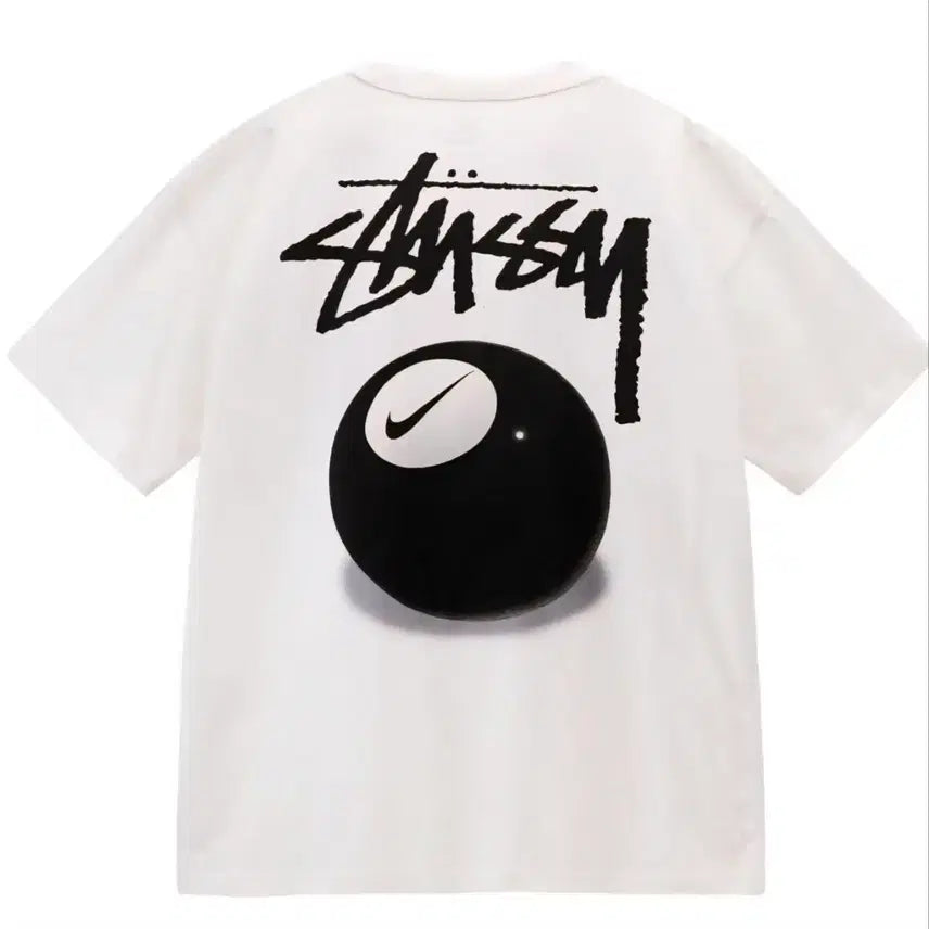 [BUNJANG] Nike Stussy 8 Ball T-Shirt White / 나이키 스투시 8볼 반팔 티셔츠 화이트 M