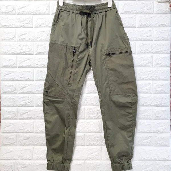 [BUNJANG] Khaki Cargo Jogger Pants / 카고 조거 팬츠