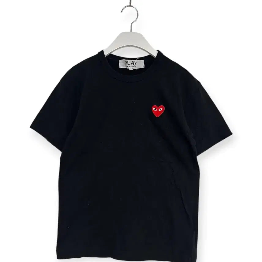[BUNJANG] Comme des Garçons PLAY Black Short-Sleeve T-Shirt / 꼼데가르송 플레이 블랙 반팔 티셔츠
