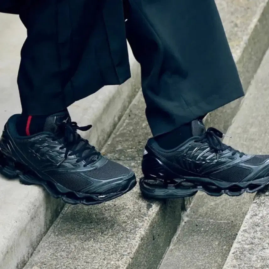 [BUNJANG] Mizuno Wave Prophecy Black Running Shoes (290mm) / 미즈노 웨이브 프로페시 블랙 290
