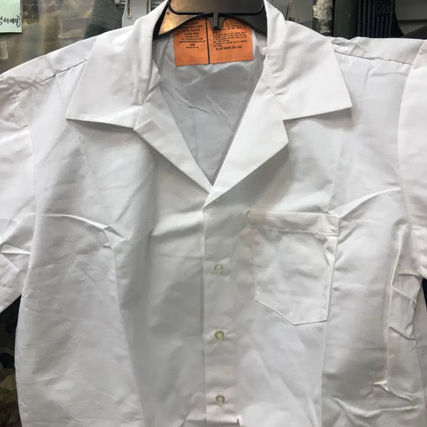 [BUNJANG] US Army Medical Uniform Open Collar Short Sleeve Shirt - Large / 6. 메디컬 유니폼 오픈카라 반팔 셔츠 5