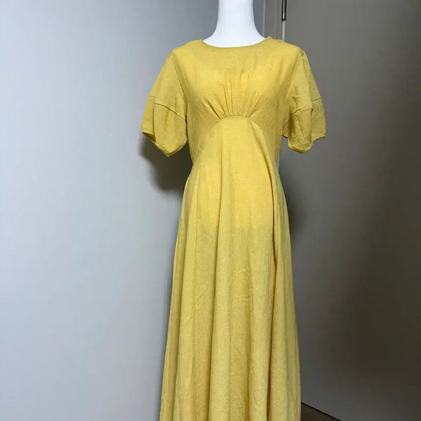 [BUNJANG] London Lace Short Sleeve Long Dress / 런던레이스 반팔 롱원피스