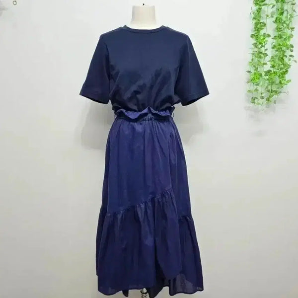 [BUNJANG] MUVEIL Cotton Long Dress / 뮤베일 MUVEIL 코튼 롱 원피스
