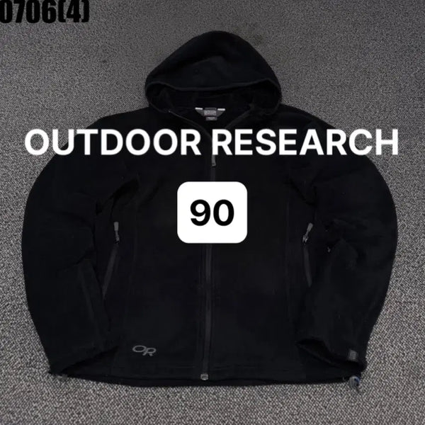 [BUNJANG] Outdoor Research Fleece Hooded Zip-Up Jacket Black Vintage / [90] 아웃도어 리서치 | 플리스 후드 집업 블랙 빈티지 만원 0706