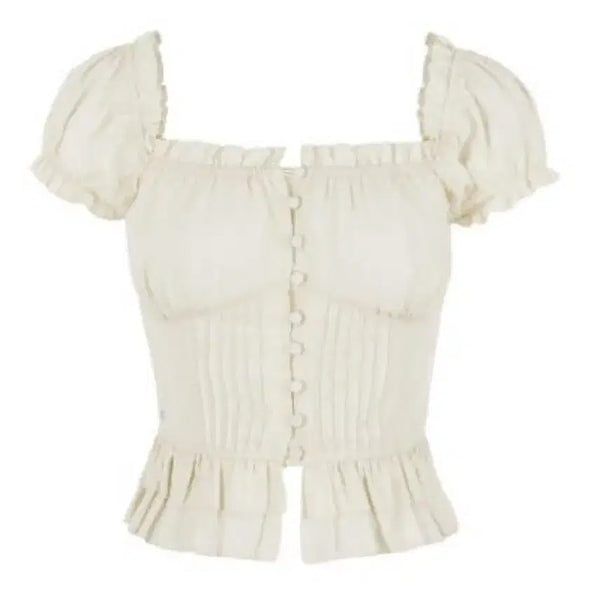[BUNJANG] Pale JADE Jully Frill Button Blouse M / 새상품) 페일제이드 Jully Frill Button BL M