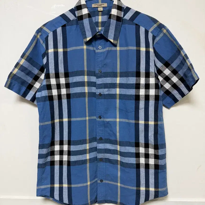 [BUNJANG] Burberry Checked Panel Cotton Oversized Shirt / 버버리 (8011)