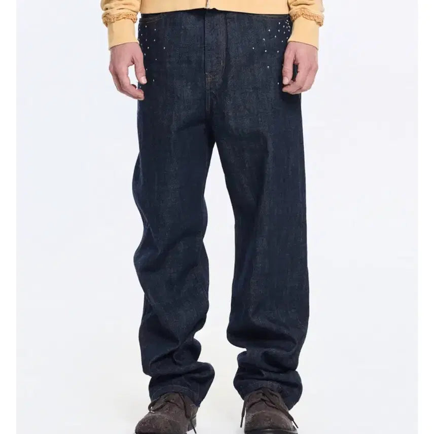 [BUNJANG] Kusnerf Stella Sashiko Raw Selvedge Denim Jeans Size 2 / (직거래만)쿠스너프 스텔라 사시코 로우 셀비지 데님 2사이즈