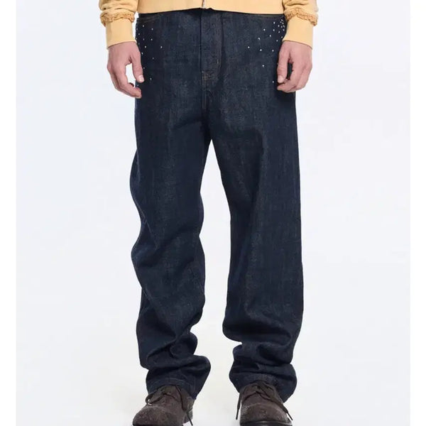 [BUNJANG] Kusnerf Stella Sashiko Raw Selvedge Denim Jeans Size 2 / (직거래만)쿠스너프 스텔라 사시코 로우 셀비지 데님 2사이즈
