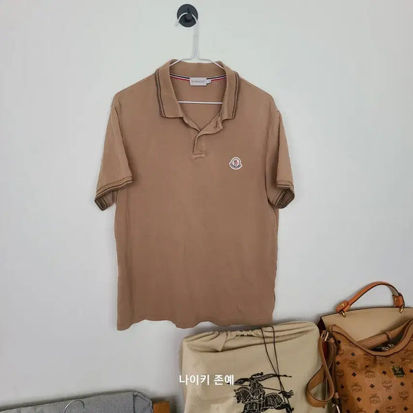 [BUNJANG] Moncler Women's Short Sleeve Polo Shirt L / 몽클레어 카라넥티 반팔티