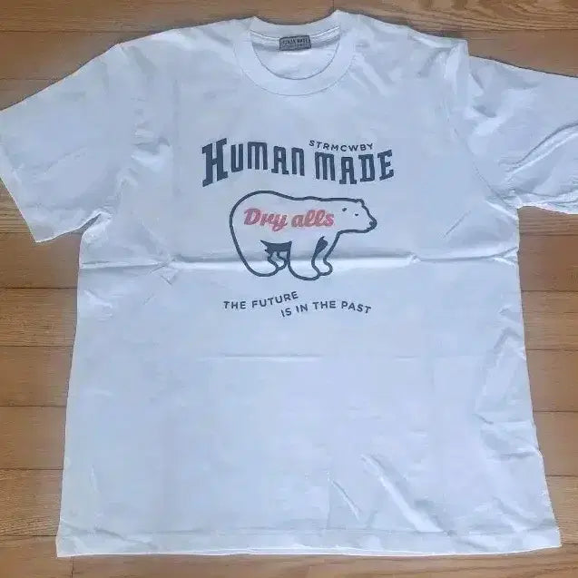 [BUNJANG] Human Made T-Shirt White Bear Printing / 휴먼메이드 반팔티 화이트 드라이올스 곰돌이 프린팅