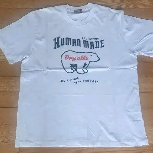 [BUNJANG] Human Made T-Shirt White Bear Printing / 휴먼메이드 반팔티 화이트 드라이올스 곰돌이 프린팅
