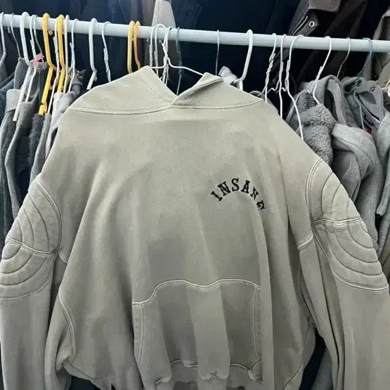 [BUNJANG] Insane Oversized Hoodie Grey / 인세인 오버핏 후드티 그레이