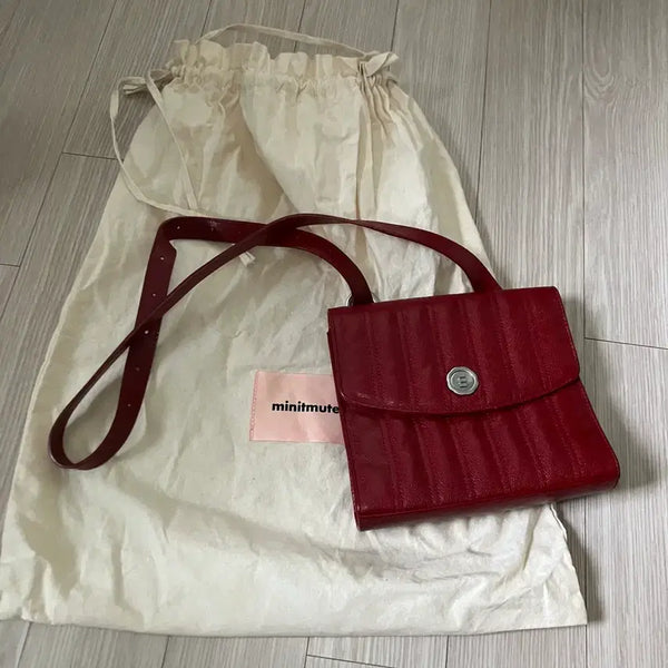 [BUNJANG] Minuit Muse Flap Bag Red / 미닛뮤트 플랩백 레드