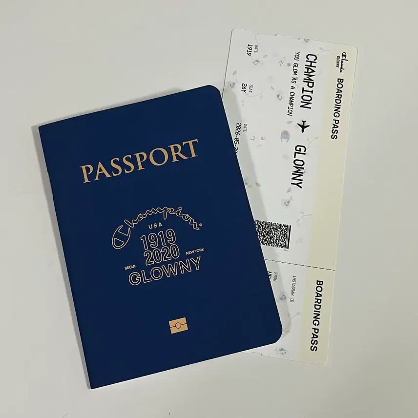 [BUNJANG] Glowny Champion Passport Notebook / [당일발송] 글로니 챔피온 여권 수첩