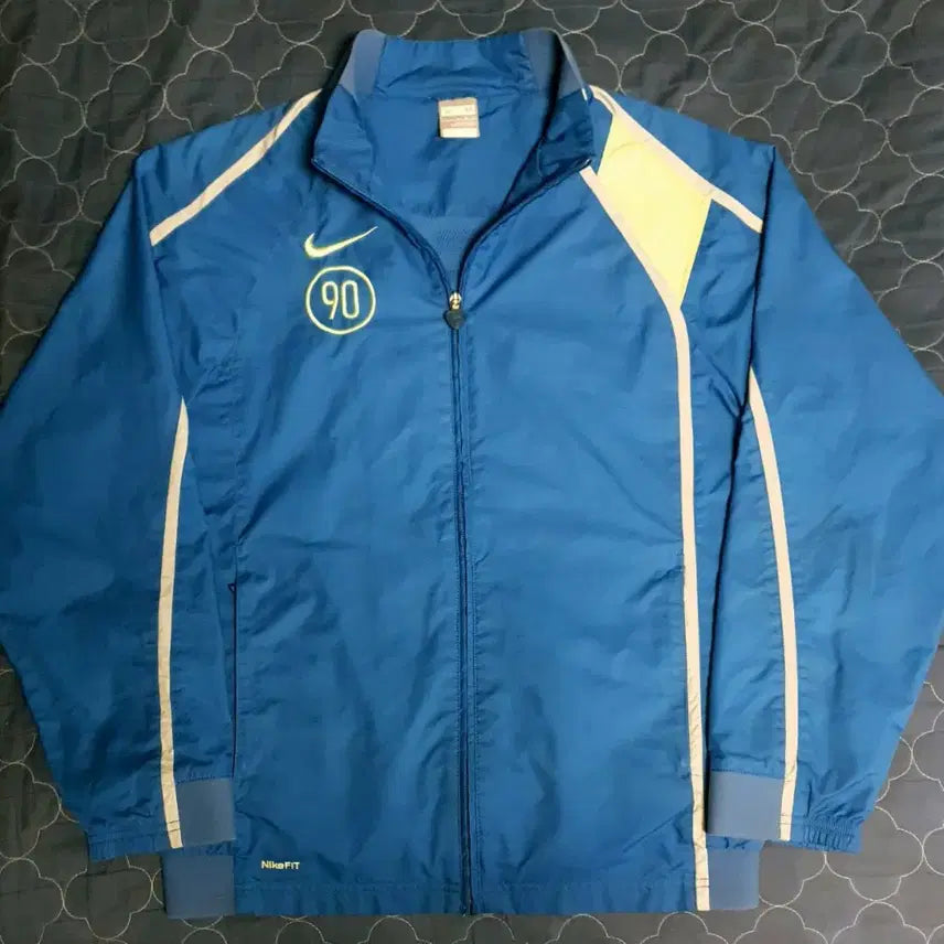 [BUNJANG] Nike 06s Total 90 Old School Track Jacket Blue (M) / 나이키 06s 올드스쿨 토탈90 트랙 바람막이 블루 (M)