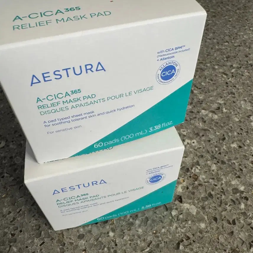 [BUNJANG] AESTURA Cica 365 Relief Mask Pad 60ea / 에스트라 시카 365 릴리프 마스크 패드 60매
