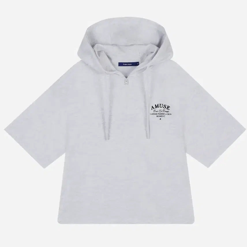 [BUNJANG] Women's Yoke Hooded Half-Zip Sweatshirt FOBTS717F / 여성 등판 요꼬 후드 반집업 FOBTS717F