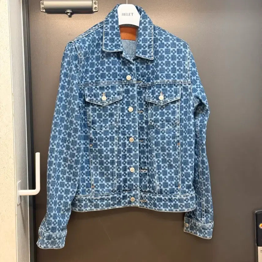 [BUNJANG] Sandro Homme Square Cross Denim Jacket / 52 산드로 옴므 스퀘어 크로스 데님 자켓