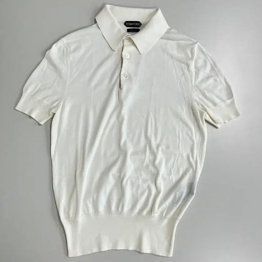 [BUNJANG] Tom Ford PK Cotton Knit Shirt White / [정품] 톰포드 PK 코튼 니트 화이트 셔츠