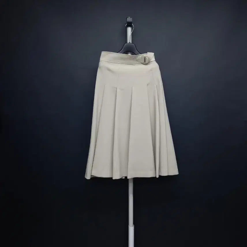 [BUNJANG] Sisley Spring/Summer Ivory Cotton Blend Long Skirt (Size 55) / 새 시슬리 춘하 롱 스커트 55
