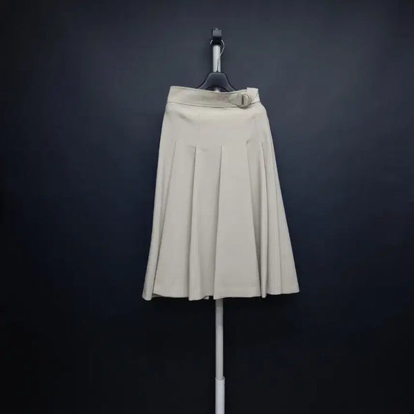 [BUNJANG] Sisley Spring/Summer Ivory Cotton Blend Long Skirt (Size 55) / 새 시슬리 춘하 롱 스커트 55