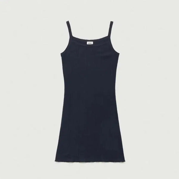 [BUNJANG] The Barnet Cotton Eyelet Dress Navy / 더바넷 코튼 아일렛 원피스 네이비