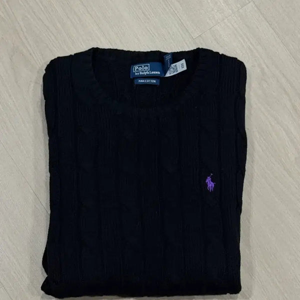 [BUNJANG] Polo Ralph Lauren 100% Cotton Cable Knit Long Sleeve Sweater / 폴로 면100 니트 긴팔