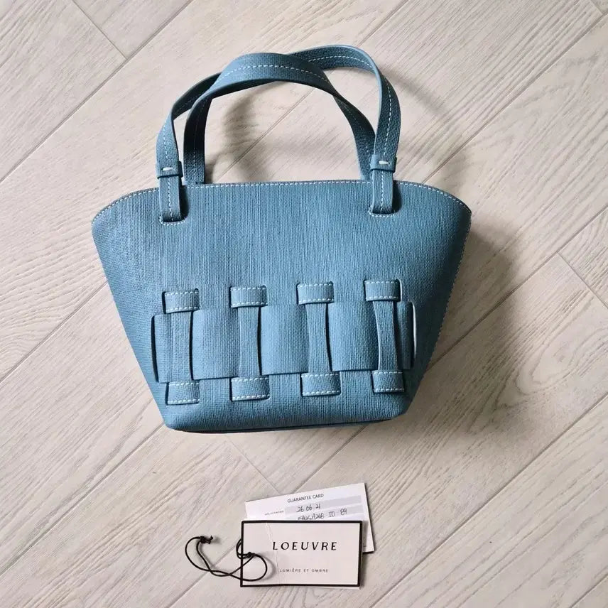 [BUNJANG] LOUVRE Tote Bag Blue / 루에브 토트백