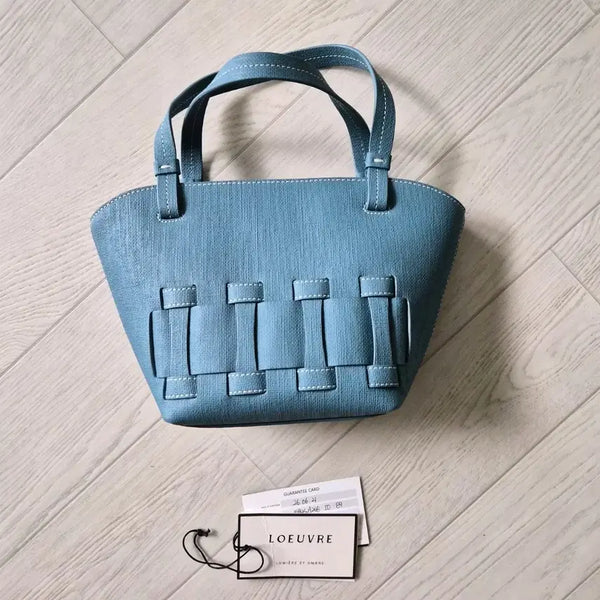 [BUNJANG] LOUVRE Tote Bag Blue / 루에브 토트백