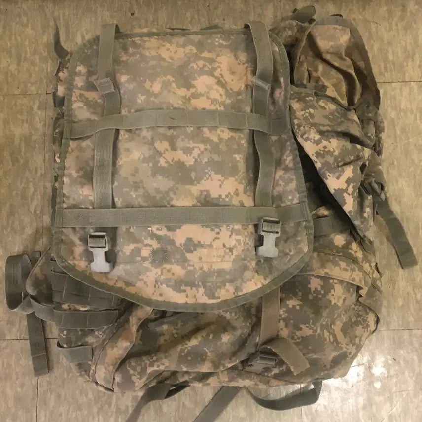 [BUNJANG] US Army B1 MOLLE II ACU Large Rucksack Complete Set with Side Bags / B1 MOLLE II ACU 라지 럭색 완품 풀세트 사이드백 포함 17