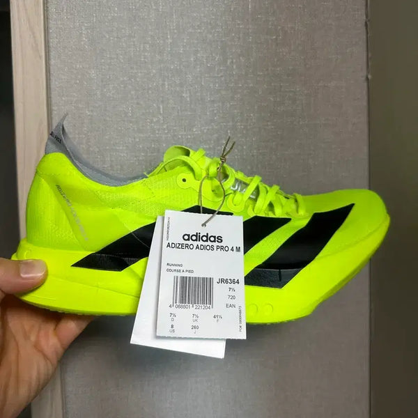 [BUNJANG] Adidas Adizero Adios Pro 4 Neon Running Shoes (260mm) / 아디다스 아디제로 아디오스 프로 4 형광 260