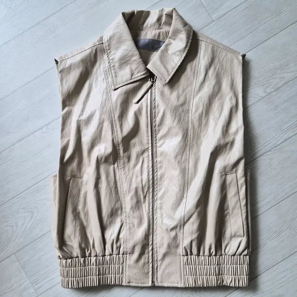 [BUNJANG] G-Cut Women's Vest - Beige / 지컷 베스트