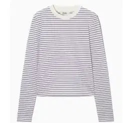 [BUNJANG] COS Striped Long Sleeve T-Shirt (Size EUR S) / cos 코스 스트라이프 롱 슬리브 티셔츠 eur s 사이즈  정품