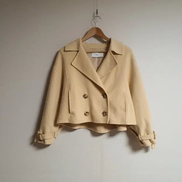 [BUNJANG] Dewl Handmade Cropped Coat Size 66 / 듀엘 dewl 핸드메이드 크롭 코트 66 사이즈 정품