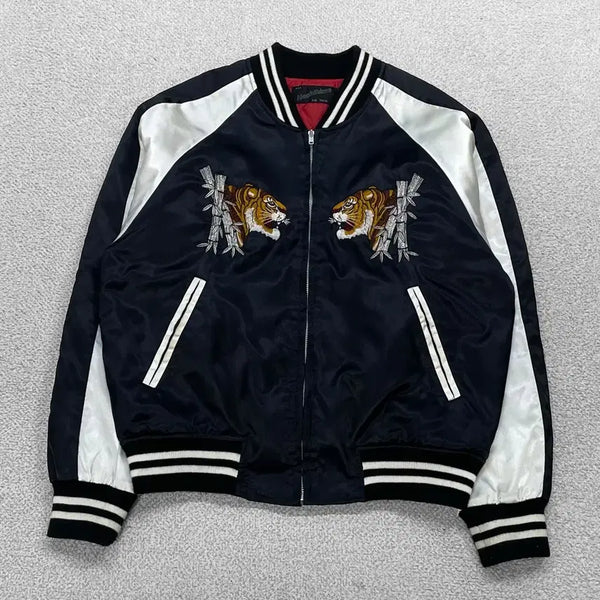 [BUNJANG] Hoshihime Ryuko Sukajan Jacket Black / 호시히메 죽호 스카잔 자켓 블랙