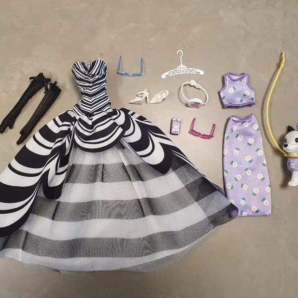 [BUNJANG] Collector Barbie Doll Outfit and Accessories Bundle Set / 콜렉터 바비인형 의상 소품 일괄