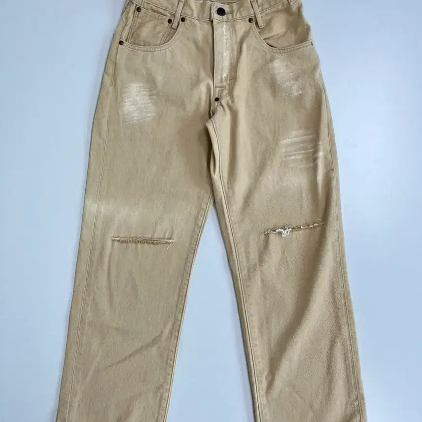 [BUNJANG] Levi's Red Tab Destroyed Beige Pants / [정품] 리바이스 레드탭 디스트로이 베이지 팬츠